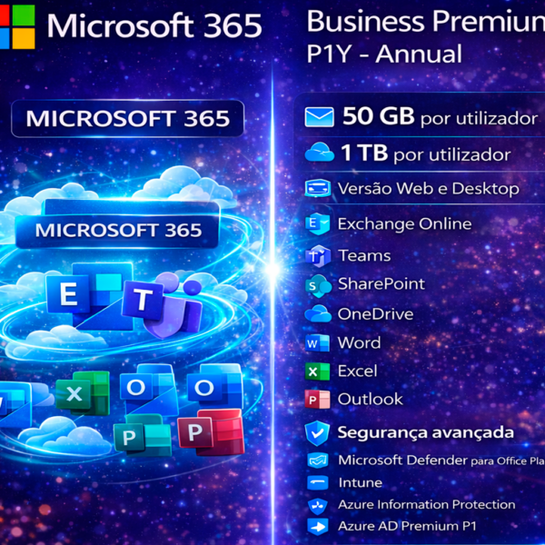 MICROSOFT 365 BUSINESS PREMIUM – P1Y – ANNUAL
